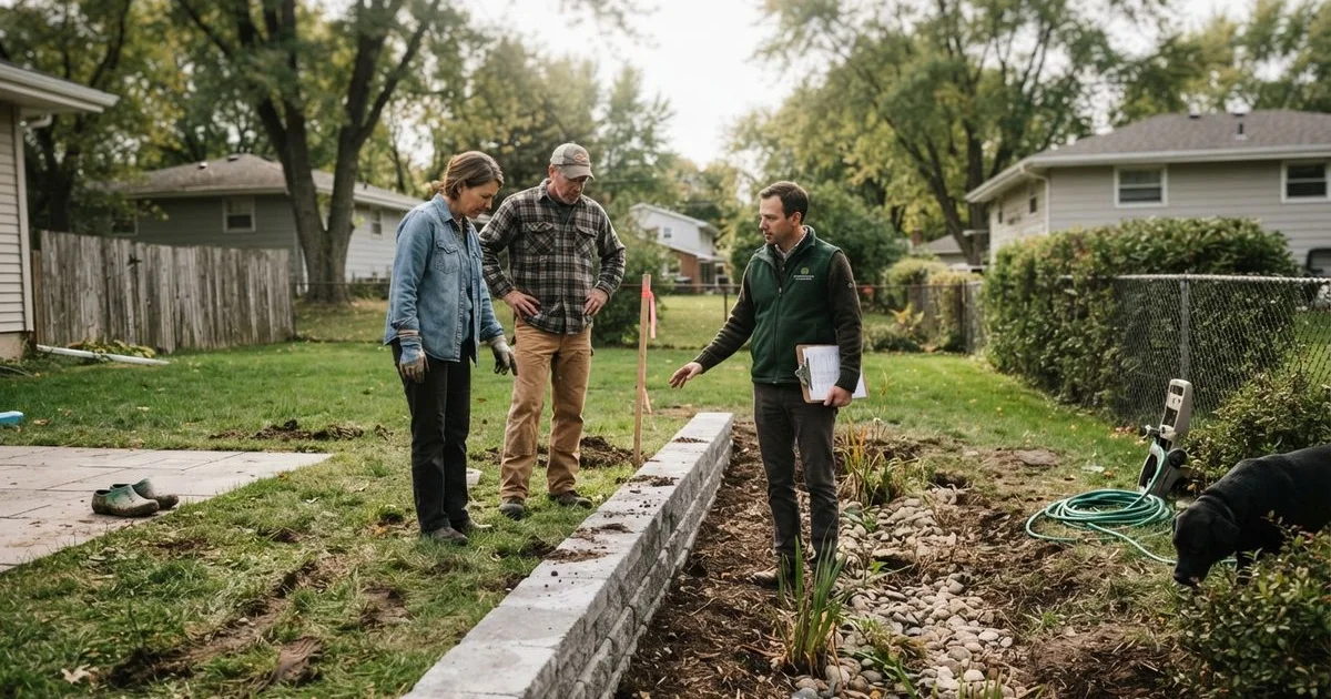 Who is liable for drainage and retaining wall problems between neighbors